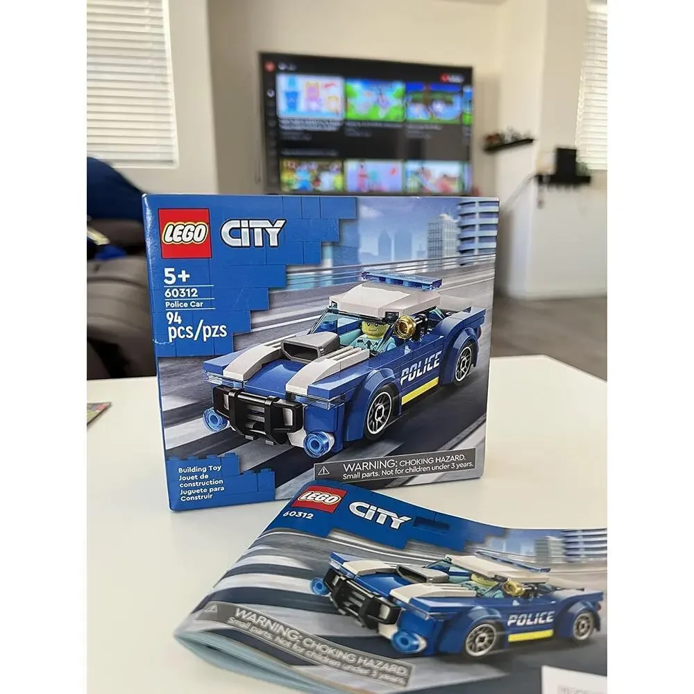 LEGO City Police Car Toy 60312 Officer Minifigure Car Chase Gift 5+ Years